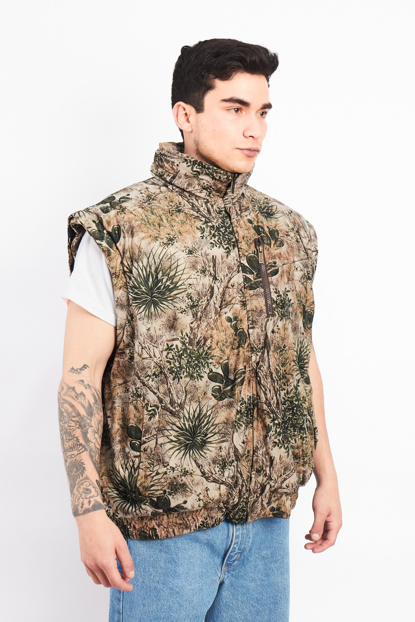 Vintage Realtree Reversible Convertible Jacket /Vest (M/L)