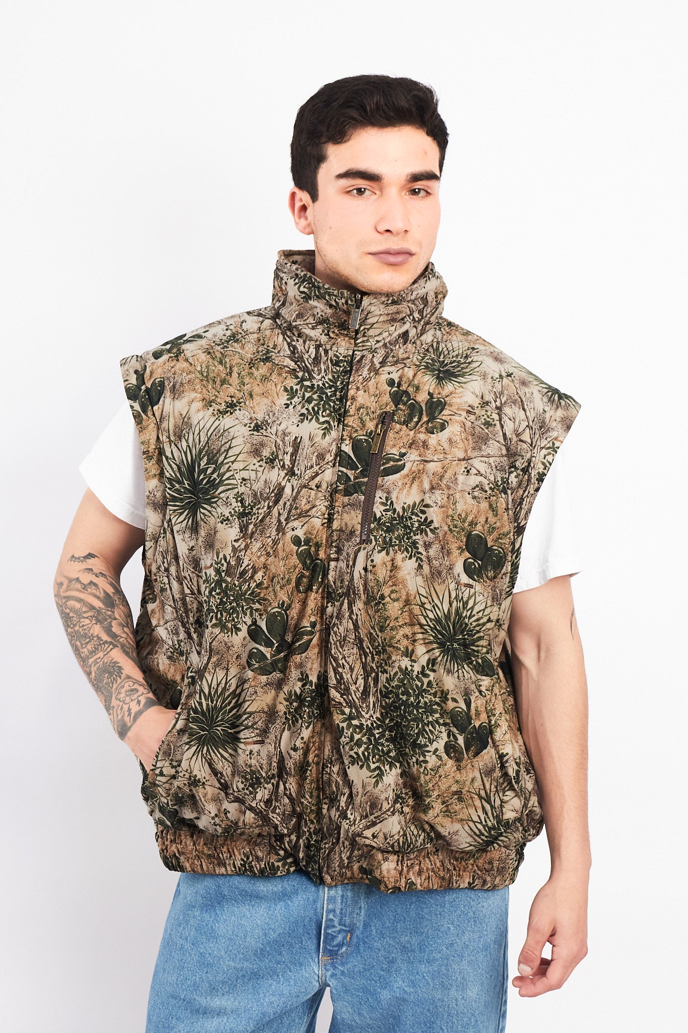 Vintage Realtree Reversible Convertible Jacket /Vest (M/L)
