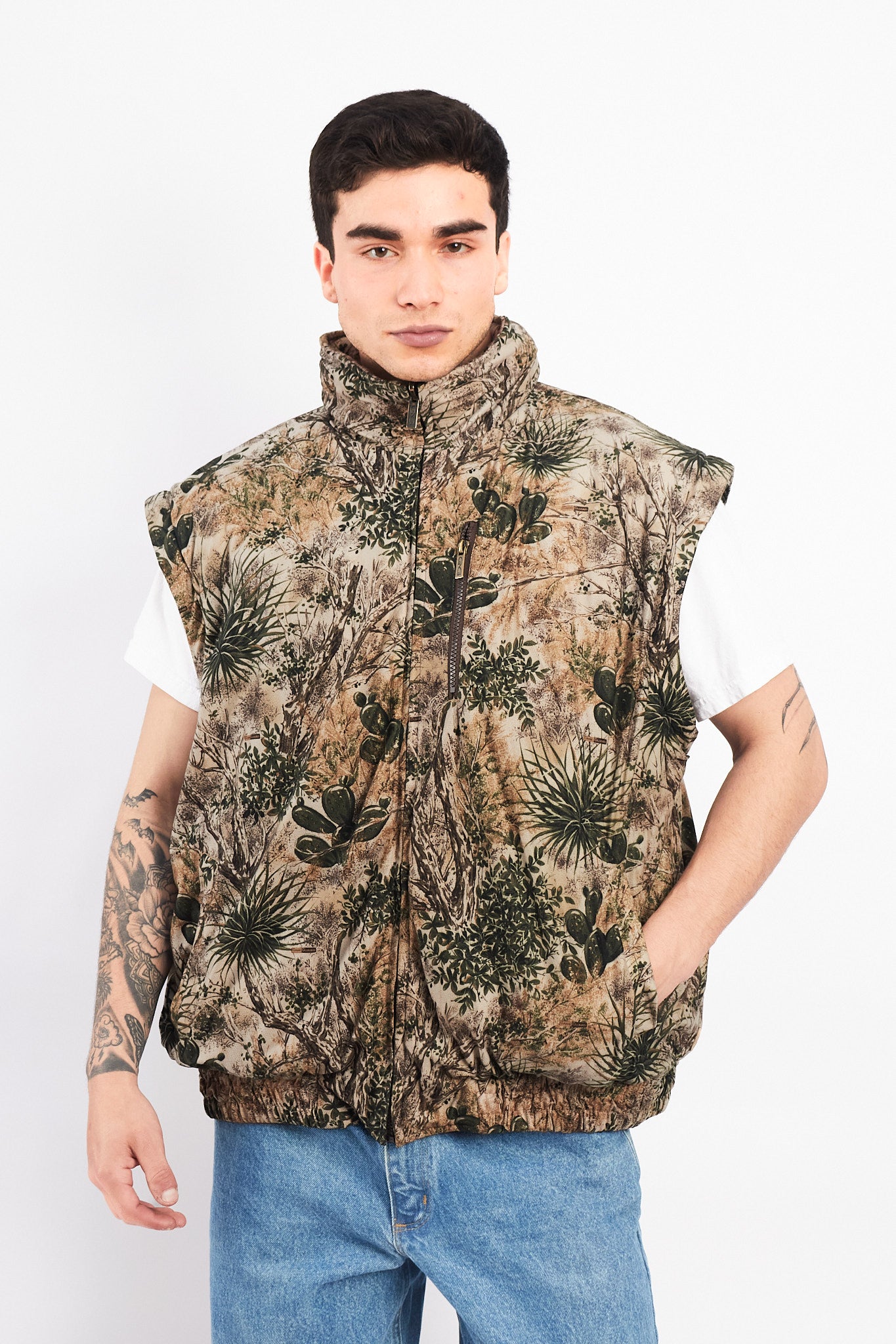 Vintage Realtree Reversible Convertible Jacket /Vest (M/L)
