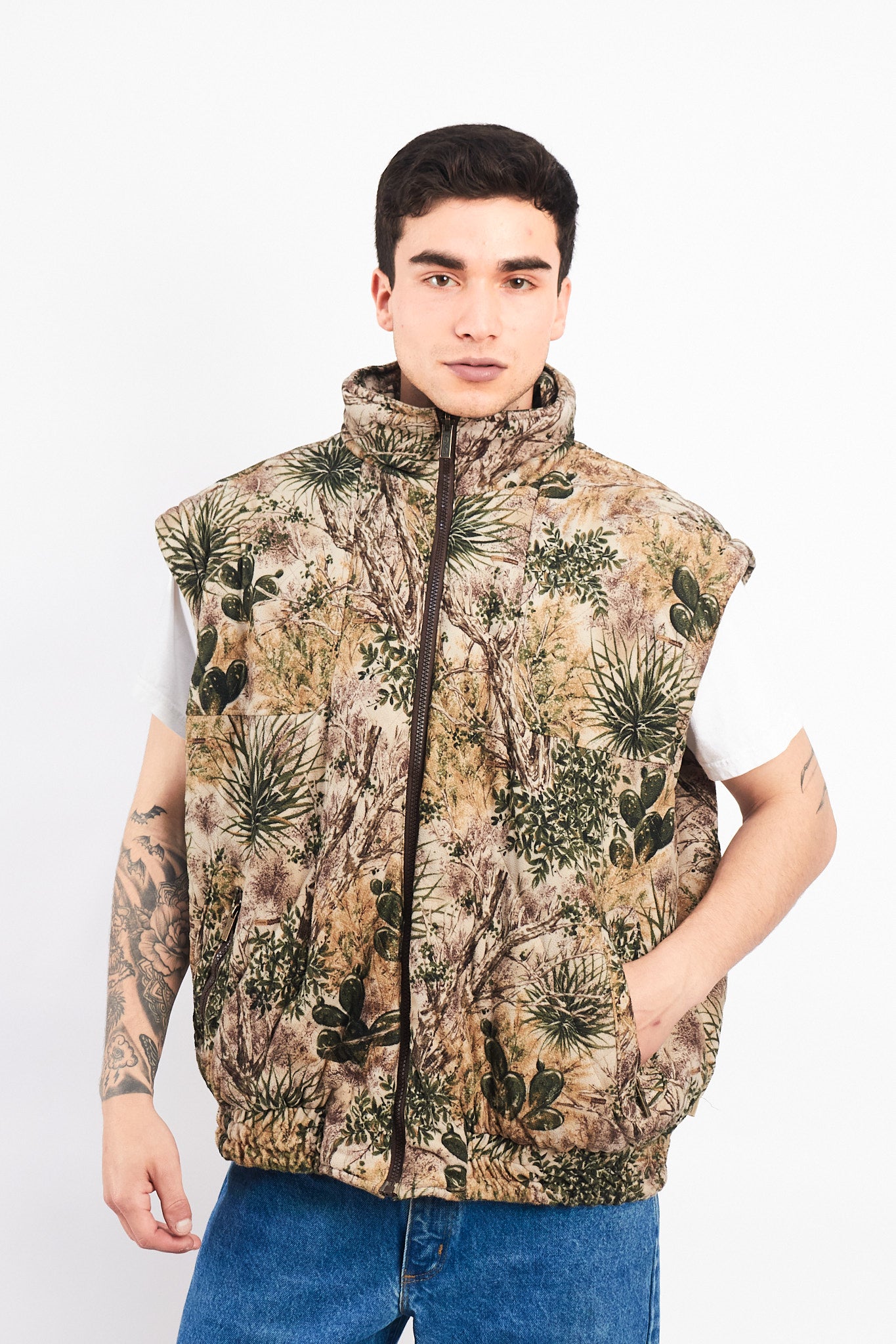 Vintage Realtree Reversible Convertible Jacket /Vest (M/L)