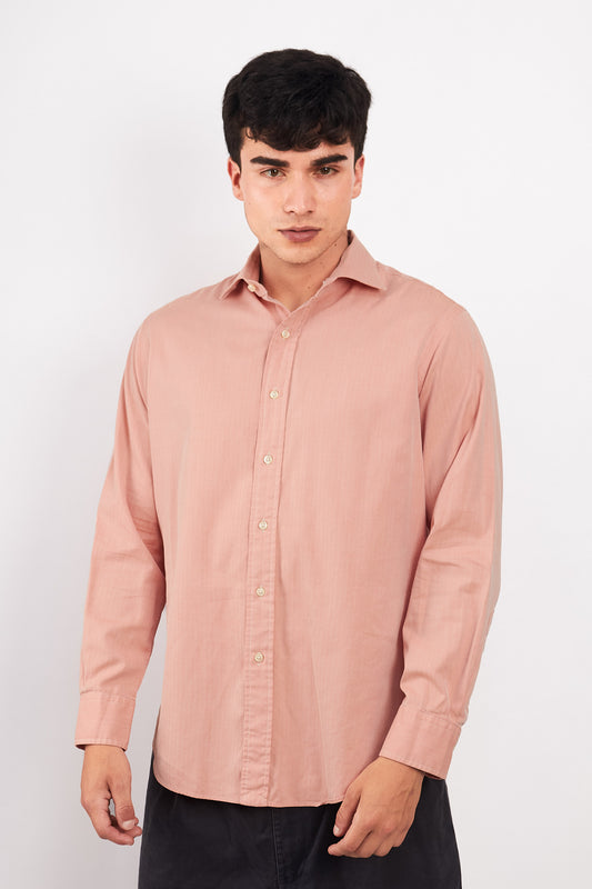 1990 Vintage Polo Ralph Lauren Custom Fit Salmon Shirt (M)