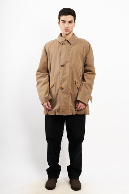 2000 Vintage Burberry Khakhi Mid Trench Coat (M/L)