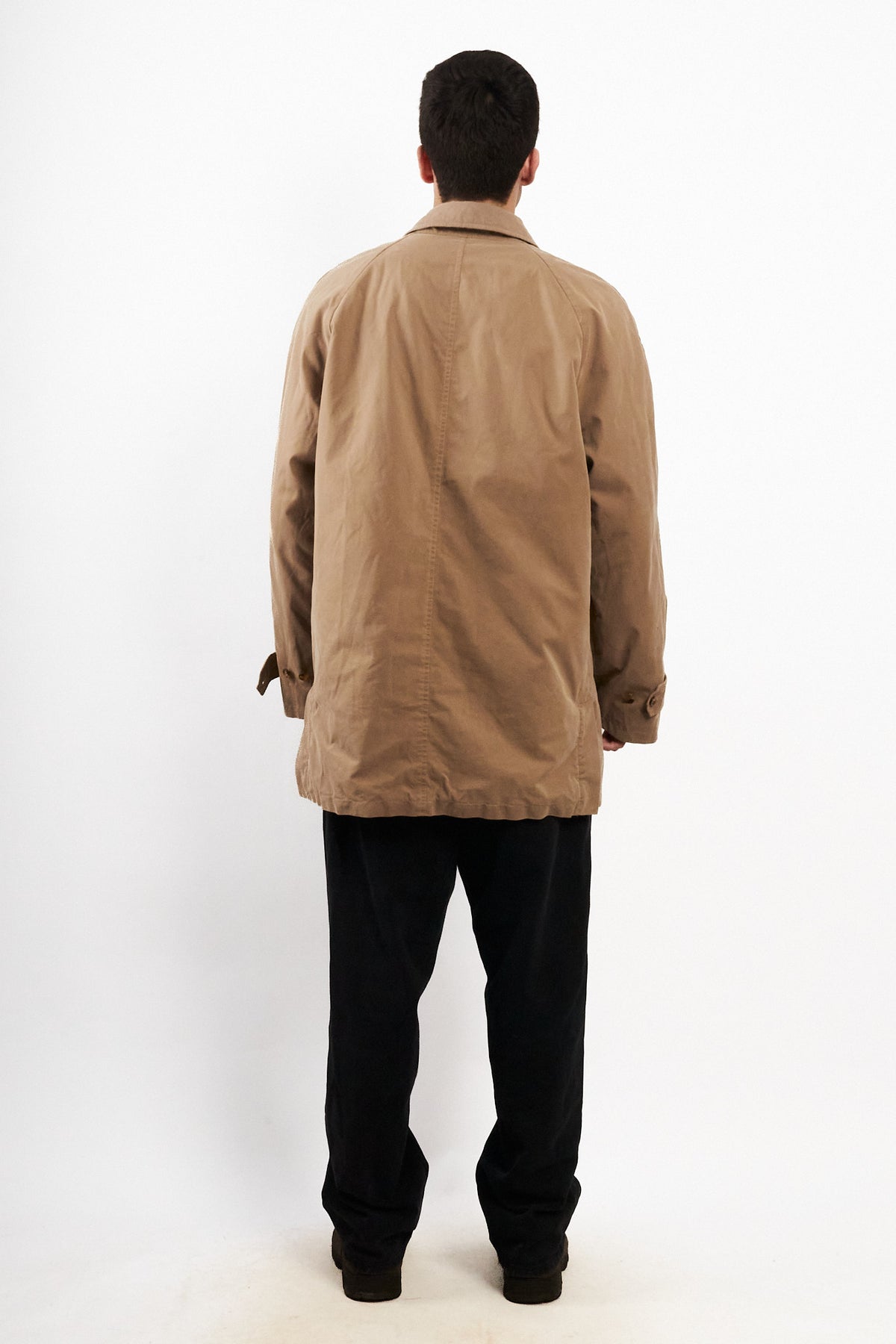 2000 Vintage Burberry Khakhi Mid Trench Coat (M/L)