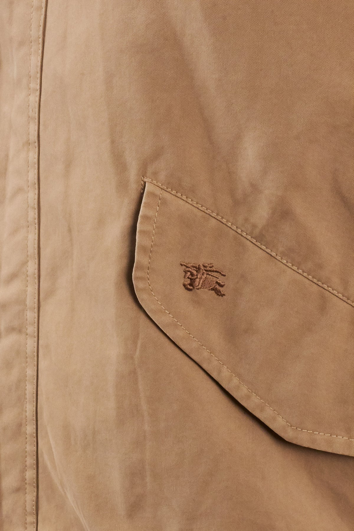 2000 Vintage Burberry Khakhi Mid Trench Coat (M/L)