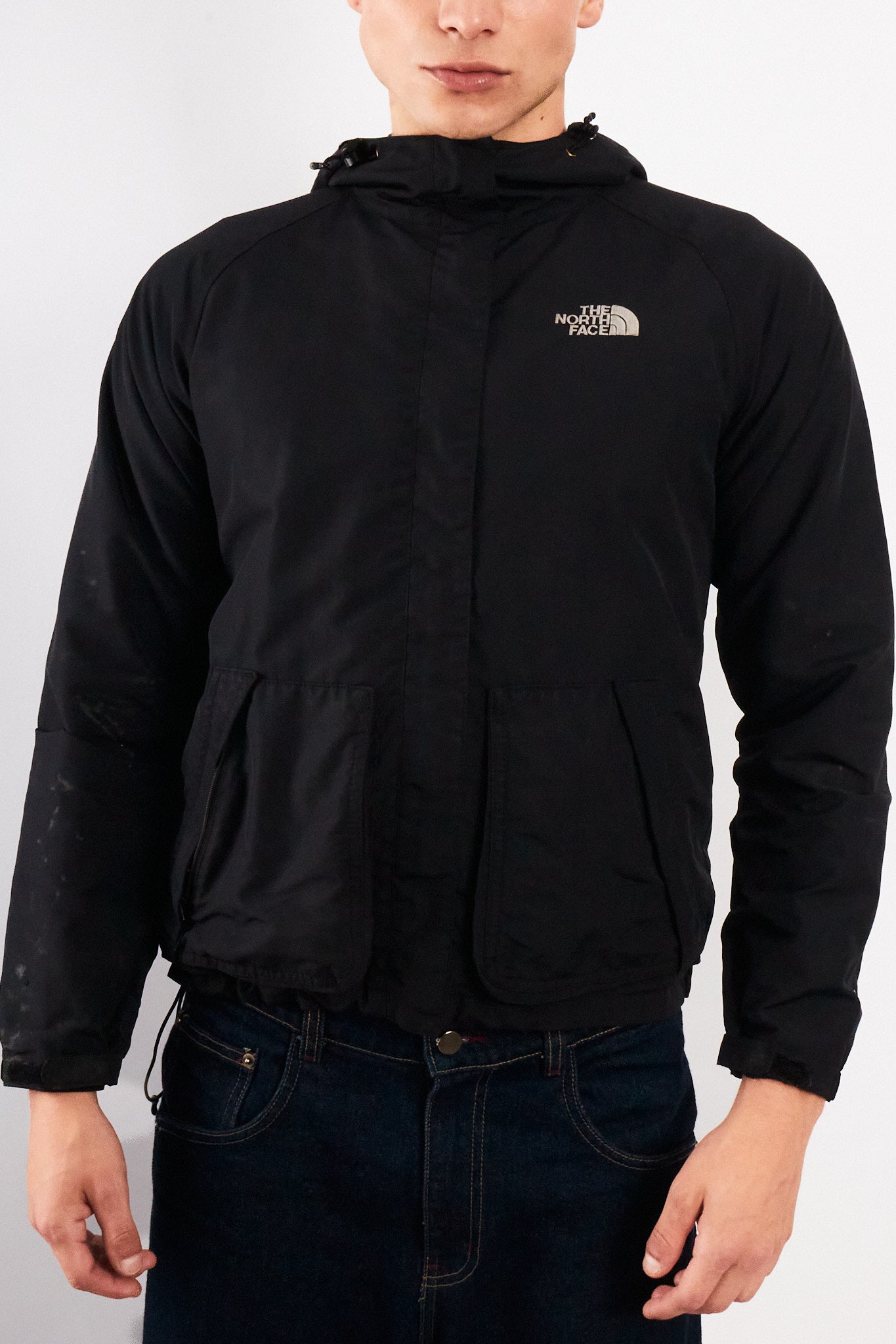 2000 Vintage The North Face Black Hyvent Jacket (S/M)