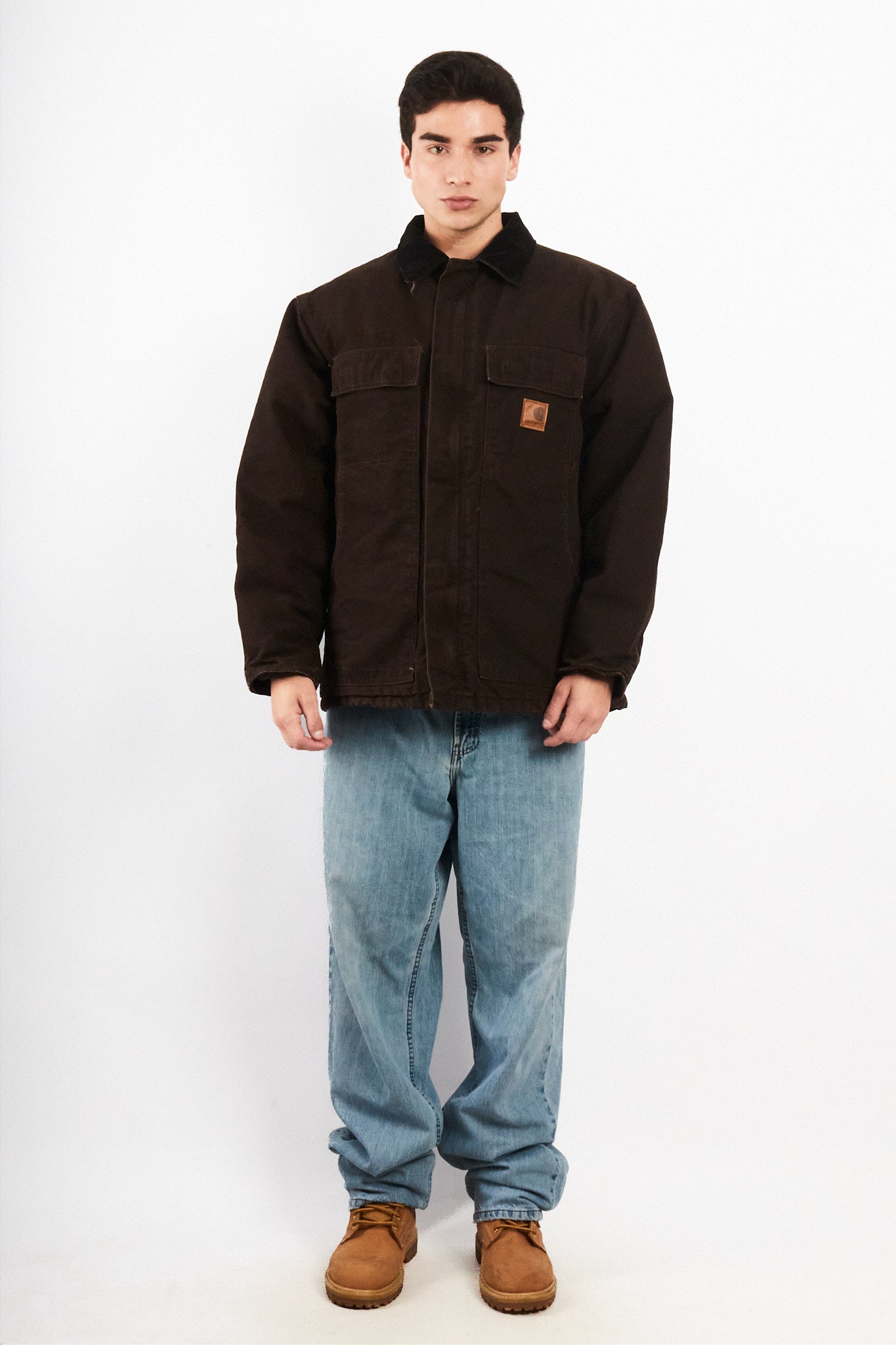 2000 Vintage Carhartt C26 Dark Brown Artic Jacket (M/L)