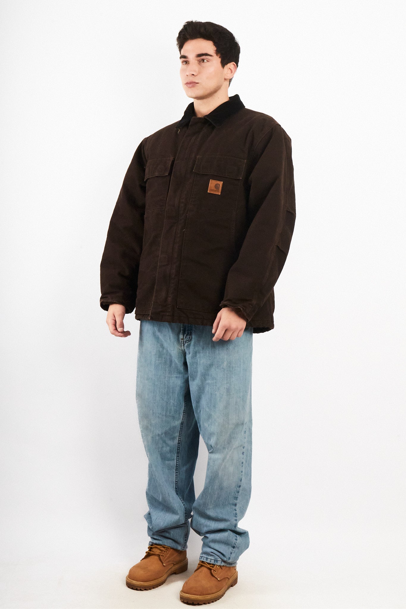 2000 Vintage Carhartt C26 Dark Brown Artic Jacket (M/L)