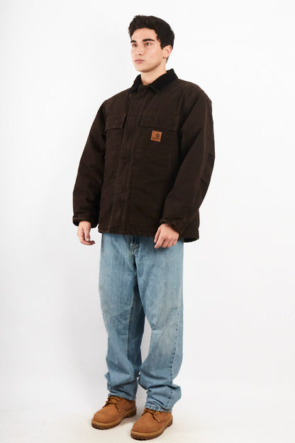2000 Vintage Carhartt C26 Dark Brown Artic Jacket (M/L)