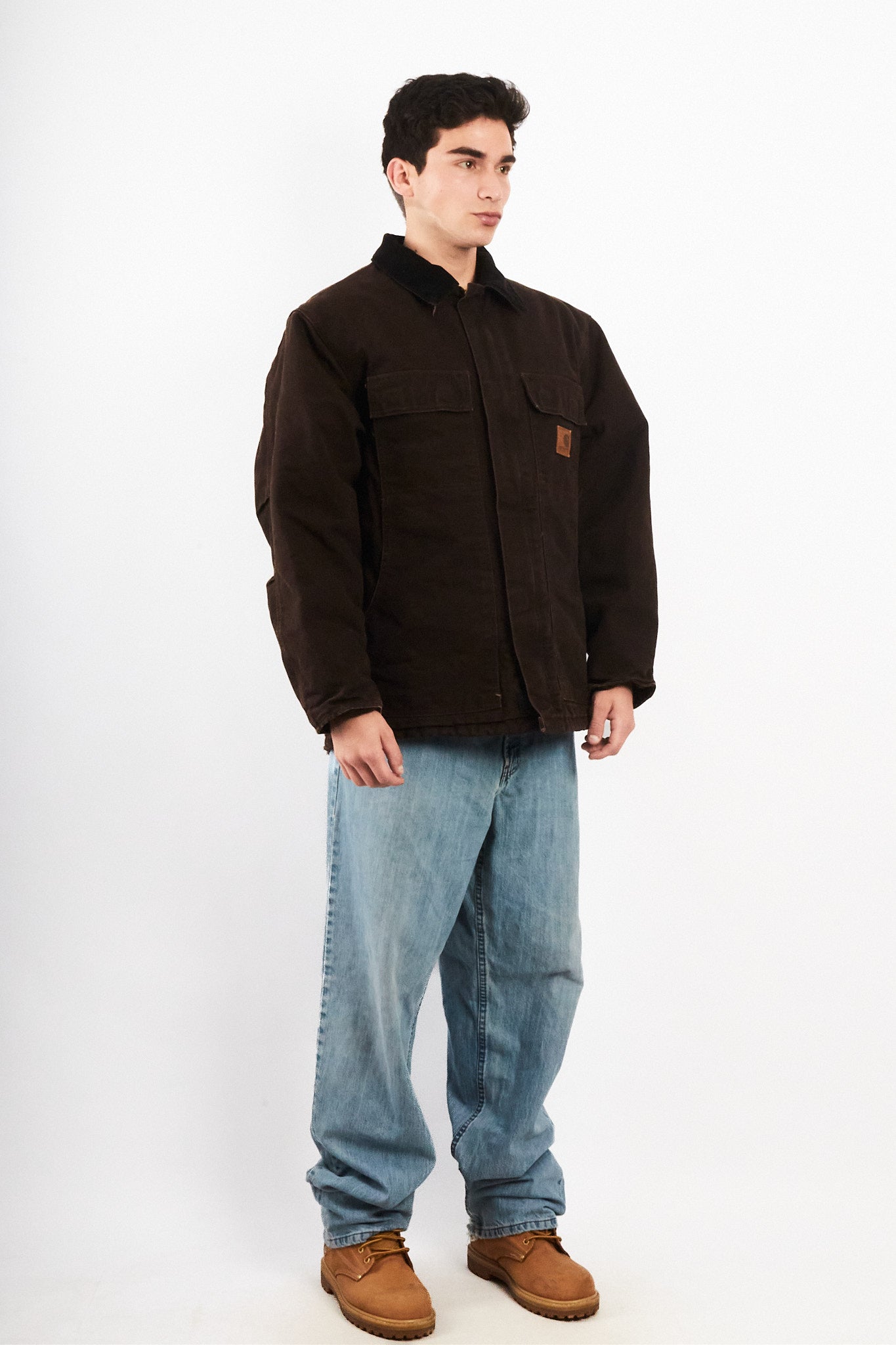 2000 Vintage Carhartt C26 Dark Brown Artic Jacket (M/L)