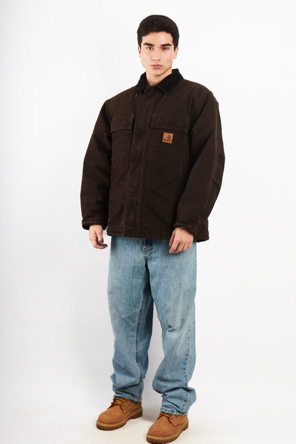 2000 Vintage Carhartt C26 Dark Brown Artic Jacket (M/L)
