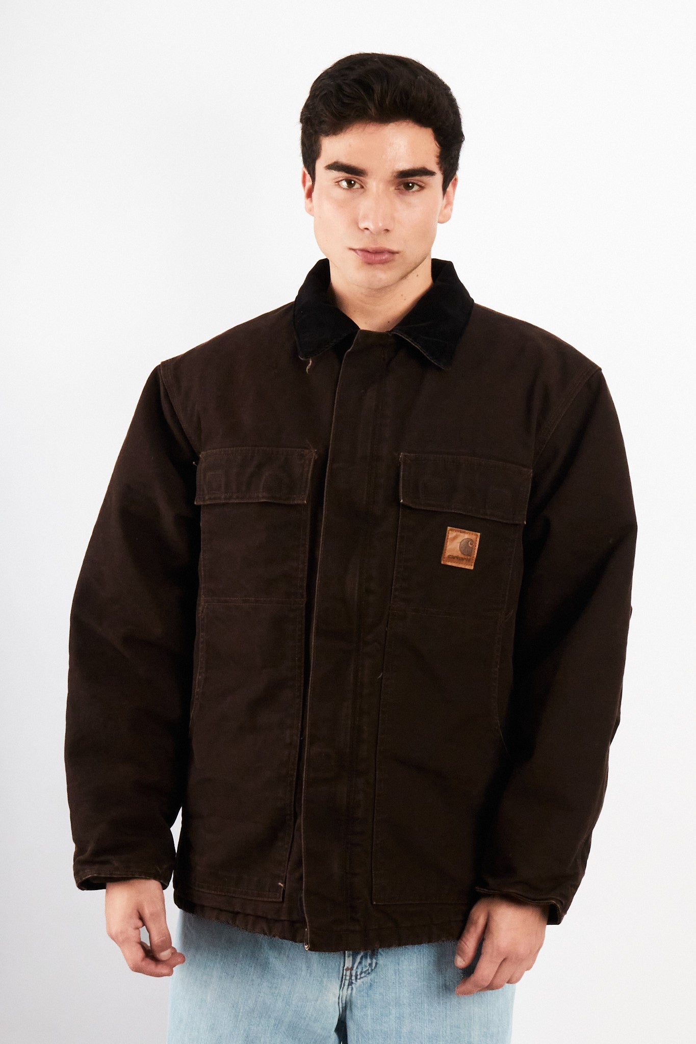 2000 Vintage Carhartt C26 Dark Brown Artic Jacket (M/L)