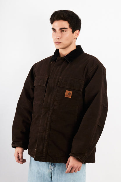 2000 Vintage Carhartt C26 Dark Brown Artic Jacket (M/L)