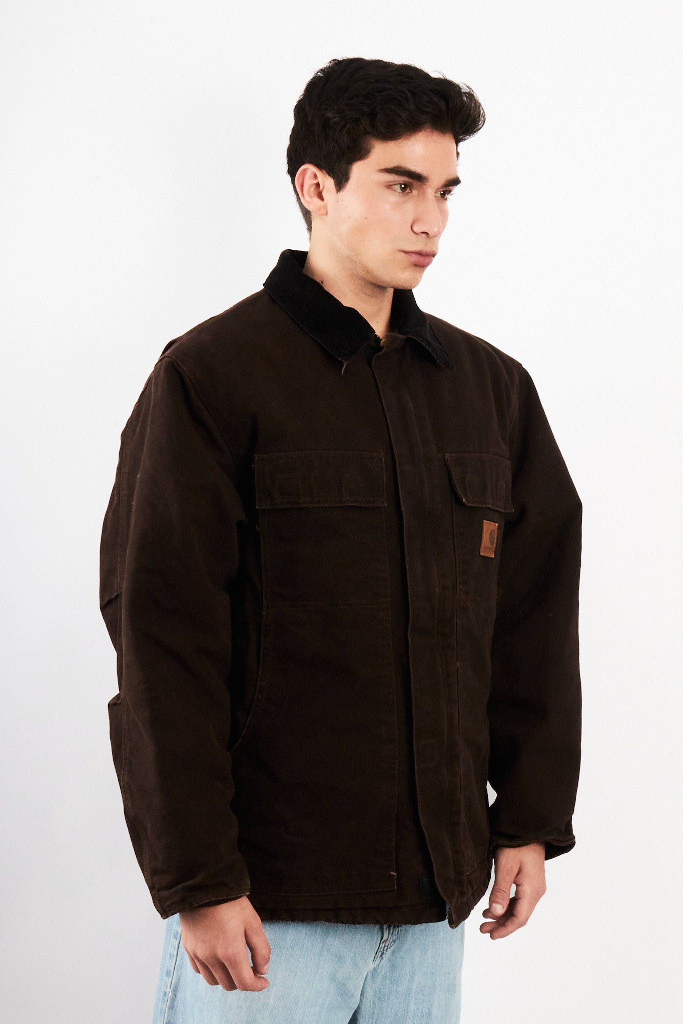 2000 Vintage Carhartt C26 Dark Brown Artic Jacket (M/L)