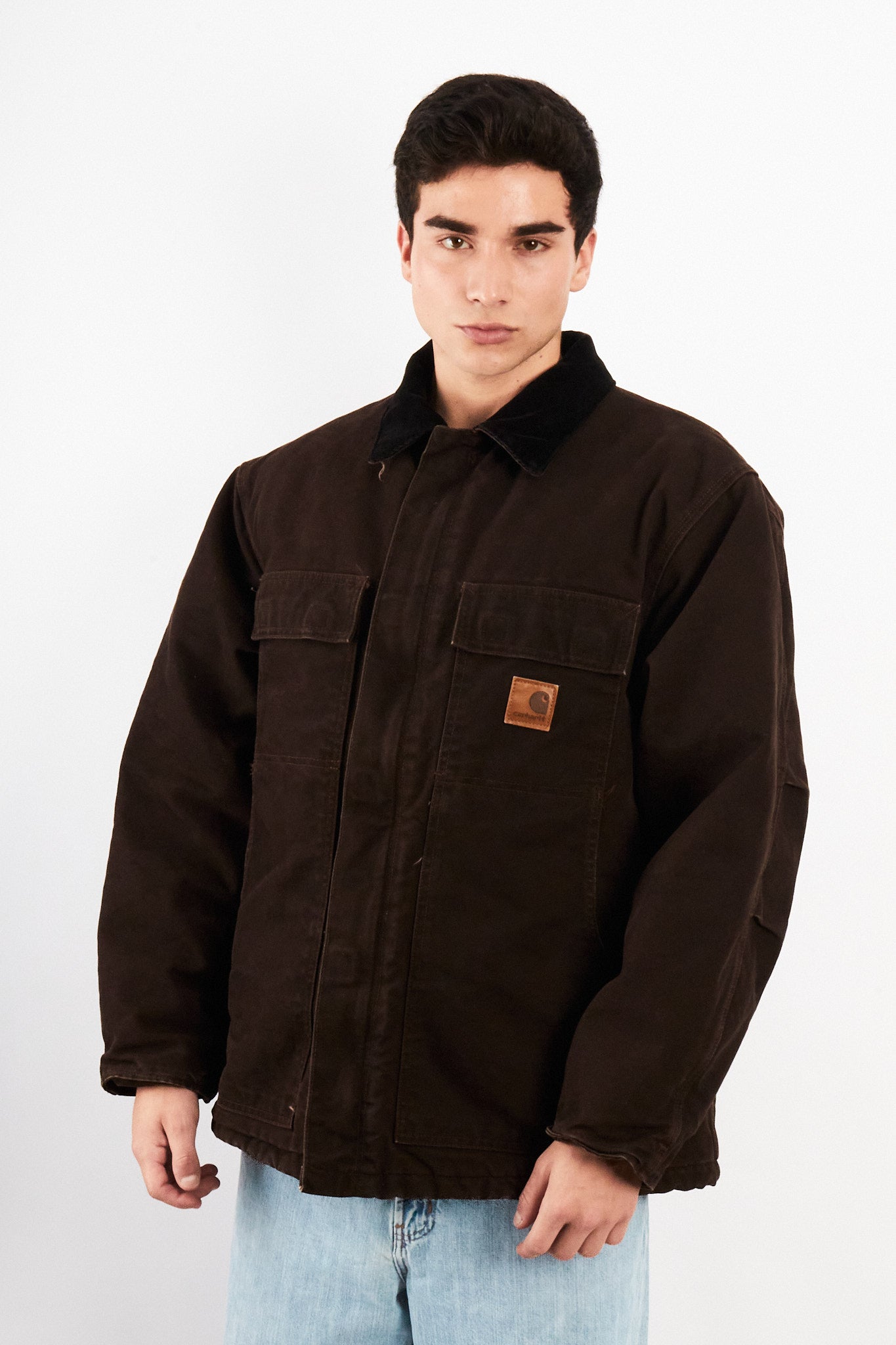 2000 Vintage Carhartt C26 Dark Brown Artic Jacket (M/L)