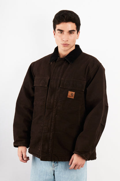 2000 Vintage Carhartt C26 Dark Brown Artic Jacket (M/L)