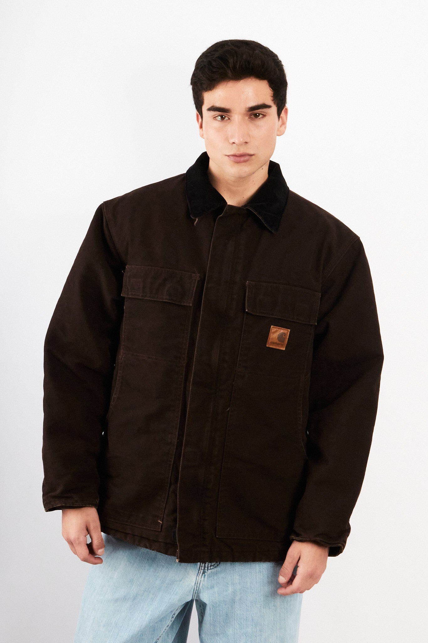 2000 Vintage Carhartt C26 Dark Brown Artic Jacket (M/L)