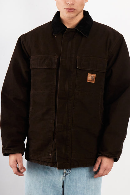 2000 Vintage Carhartt C26 Dark Brown Artic Jacket (M/L)