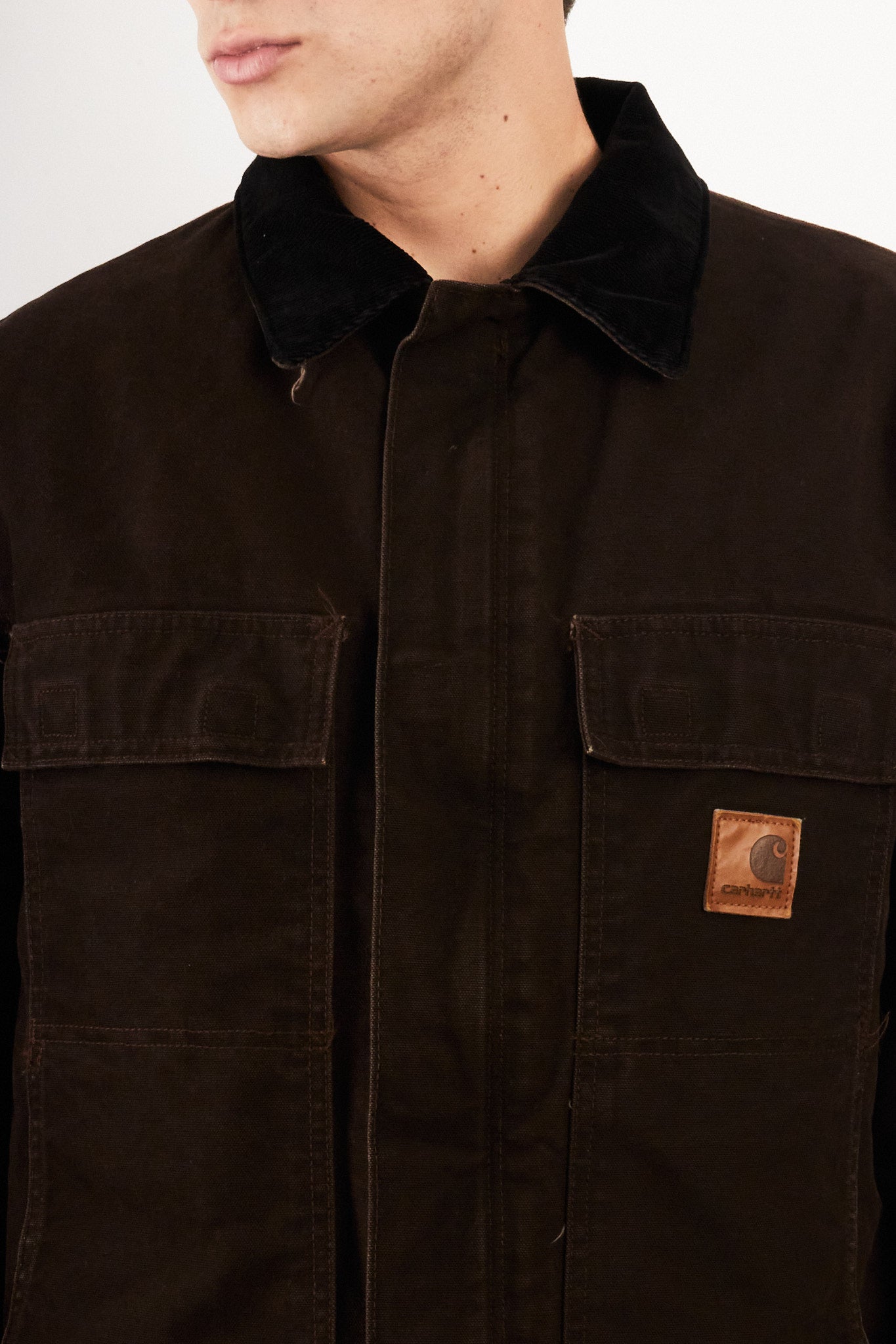 2000 Vintage Carhartt C26 Dark Brown Artic Jacket (M/L)