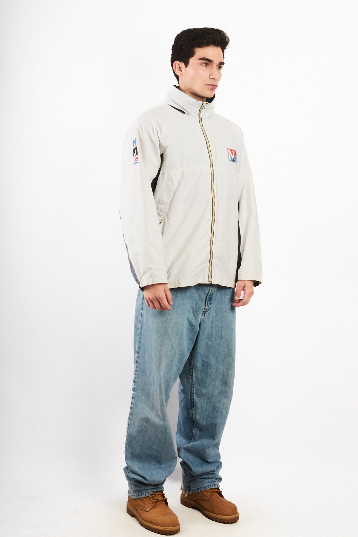 2000 Vintage Nautica Sailing Big Logo Impermeable Jacket (M/L)