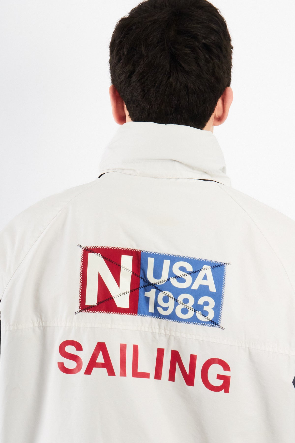 2000 Vintage Nautica Sailing Big Logo Impermeable Jacket (M/L)