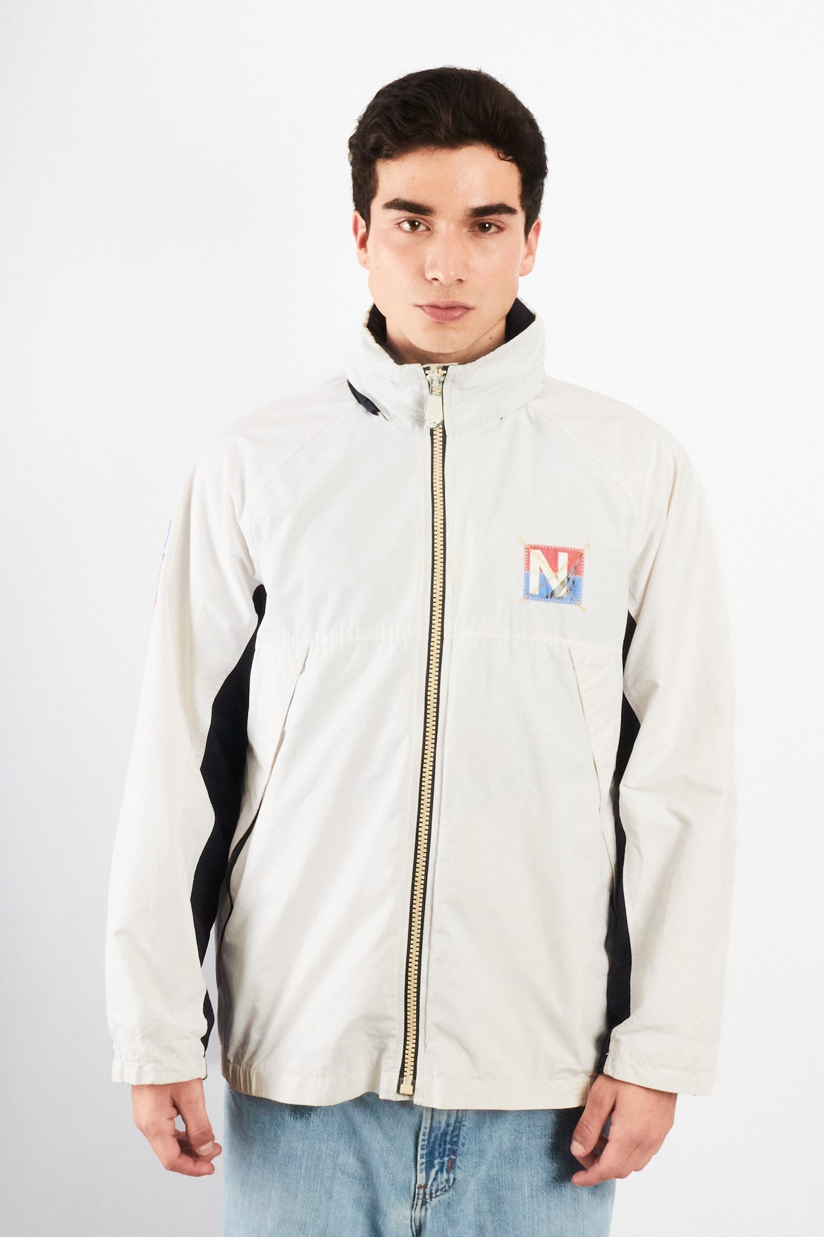 2000 Vintage Nautica Sailing Big Logo Impermeable Jacket (M/L)