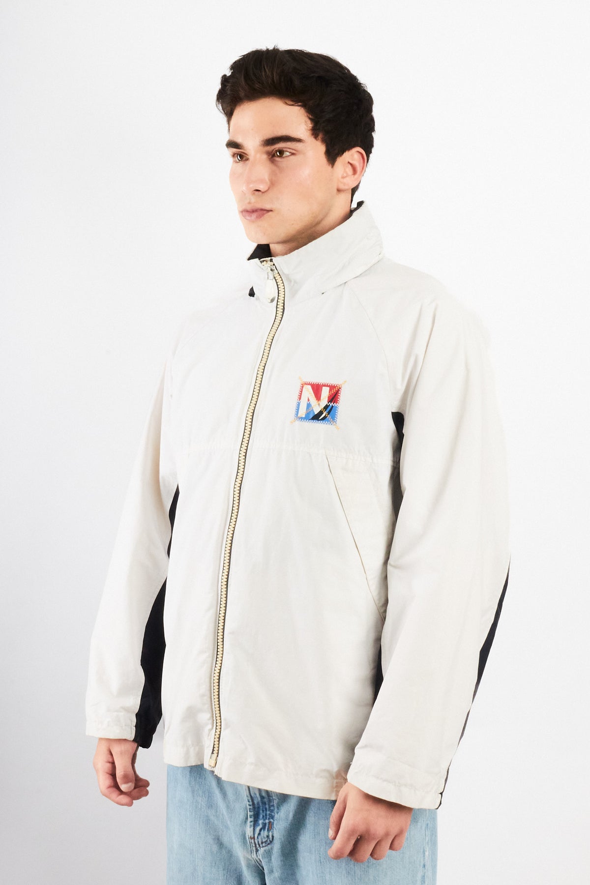 2000 Vintage Nautica Sailing Big Logo Impermeable Jacket (M/L)