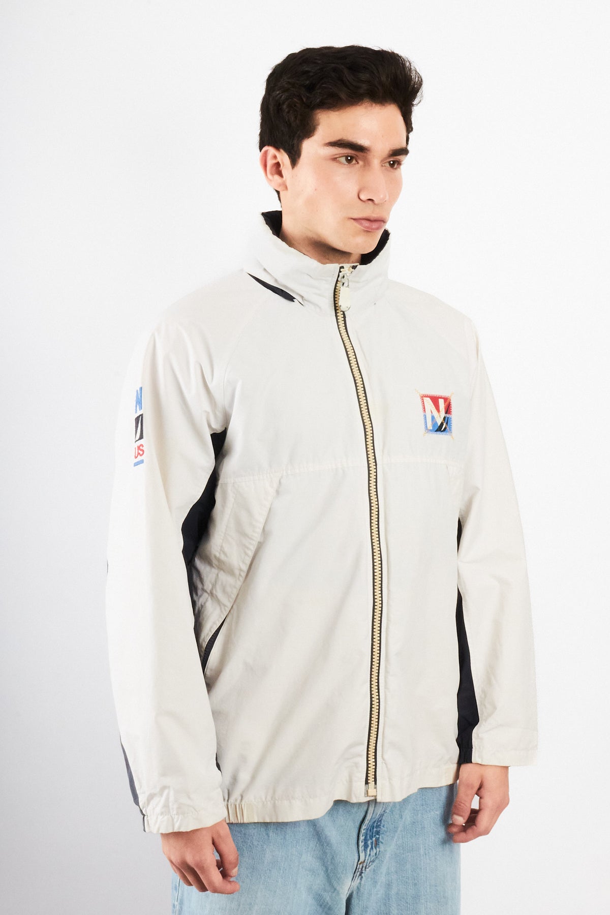 2000 Vintage Nautica Sailing Big Logo Impermeable Jacket (M/L)