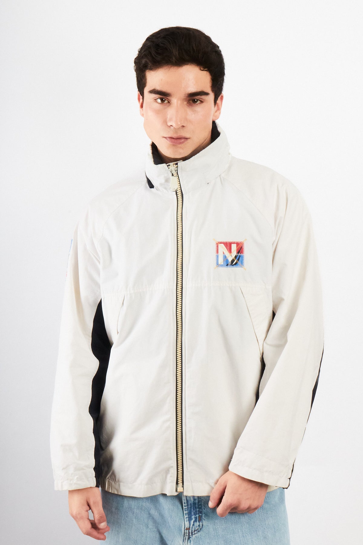 2000 Vintage Nautica Sailing Big Logo Impermeable Jacket (M/L)