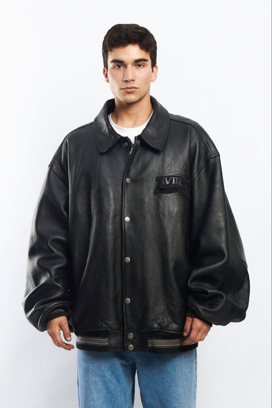 1990 Vintage Avirex 75nd Anniversary Leather Jacket (XL/XXL)