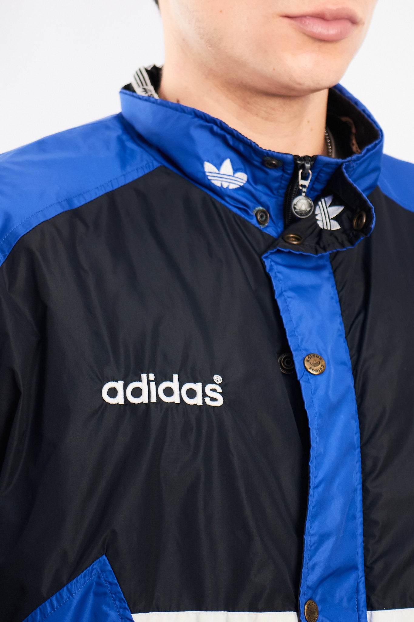 1980 Adidas Vintage Three Stripes Jacket (L/XL)