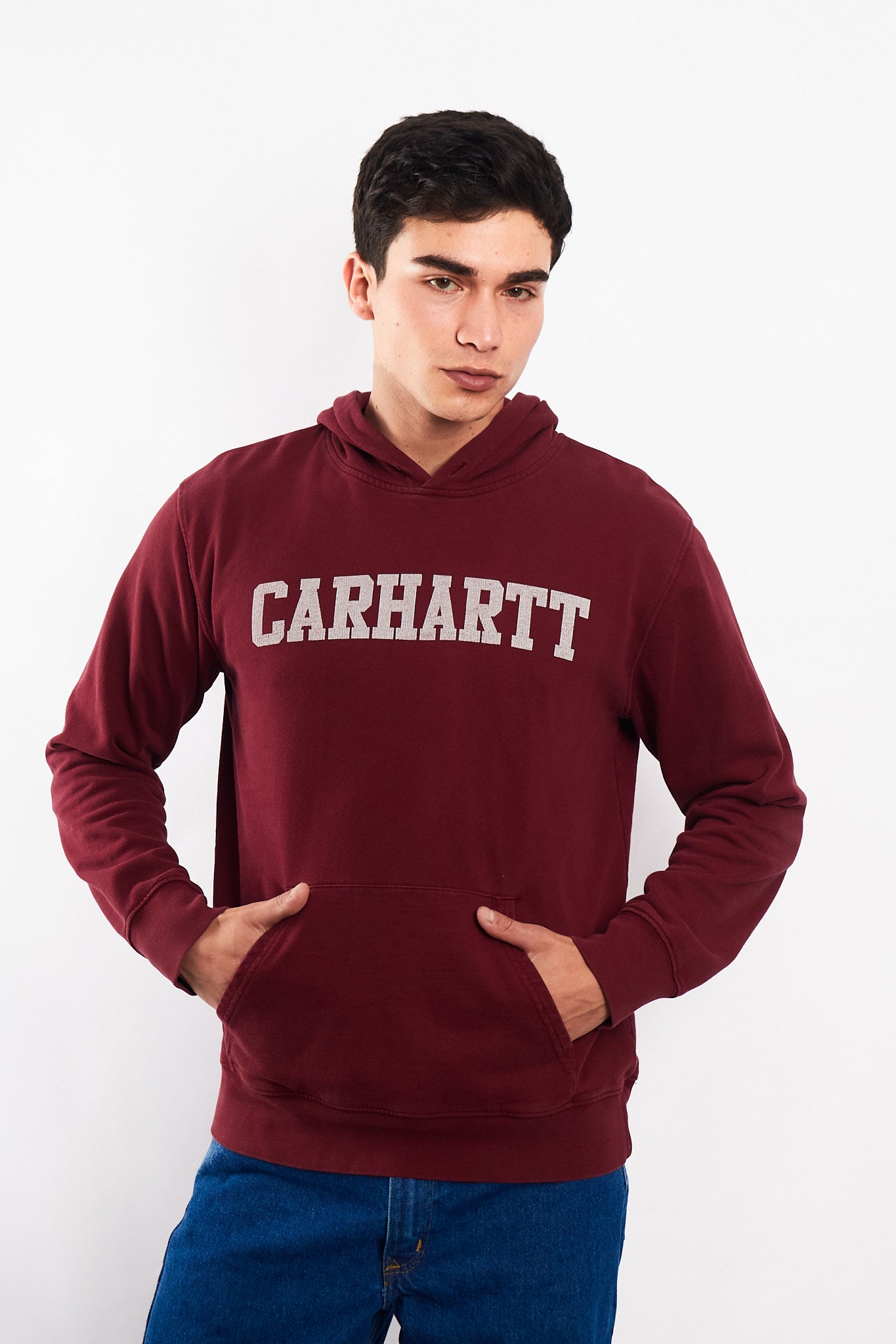 2000 Carhartt Wine Hoodie (M)