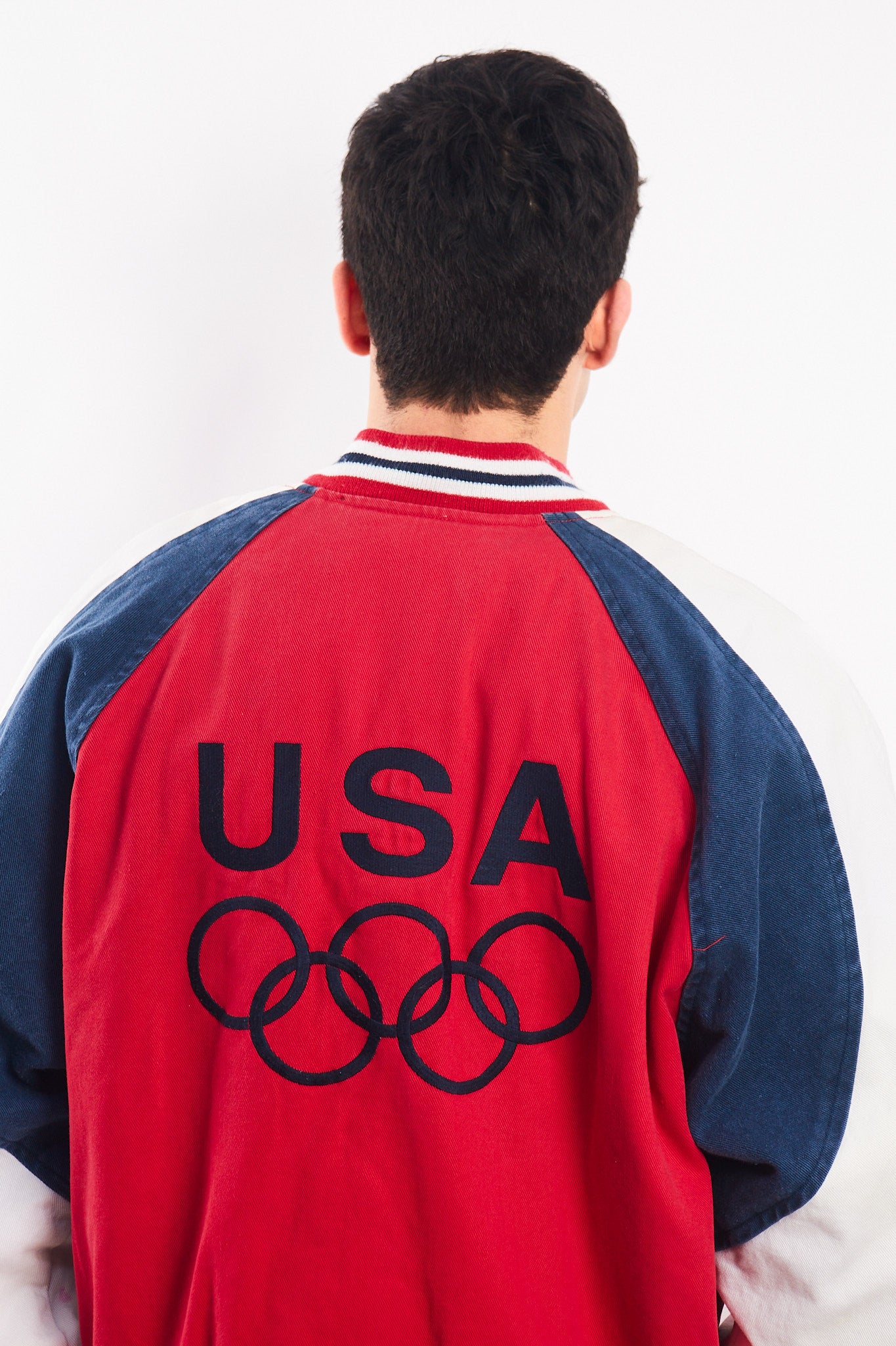 1990 Vintage USA Olympics Game Varsity Jacket (L/XL)