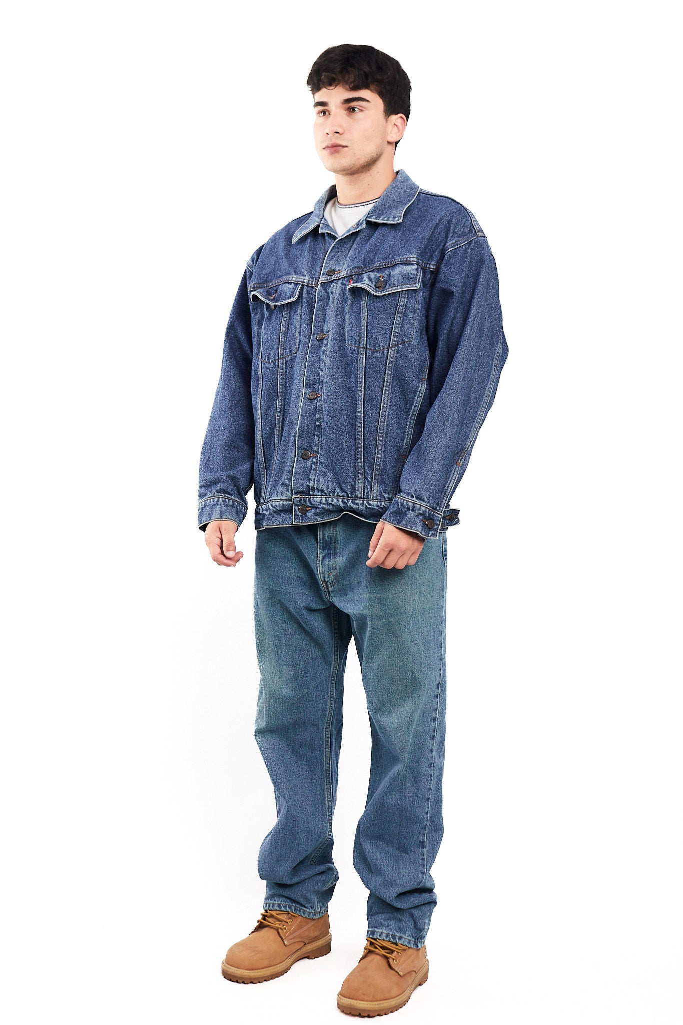 2000 Vintage Levi's Strauss Big Logo Trucker Jacket (M)