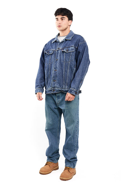 2000 Vintage Levi's Strauss Big Logo Trucker Jacket (M)