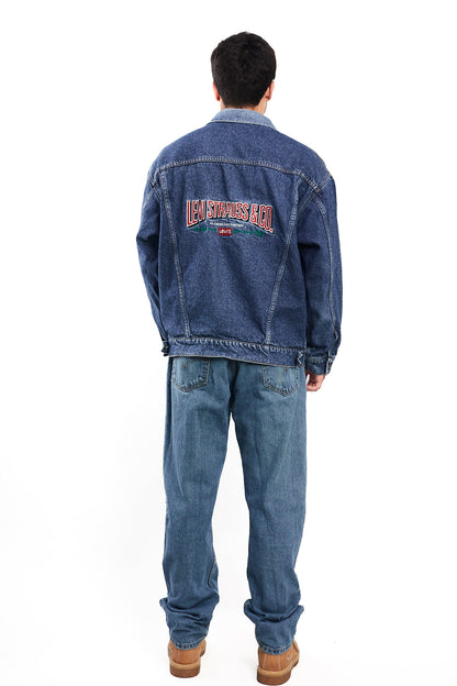 2000 Vintage Levi's Strauss Big Logo Trucker Jacket (M)