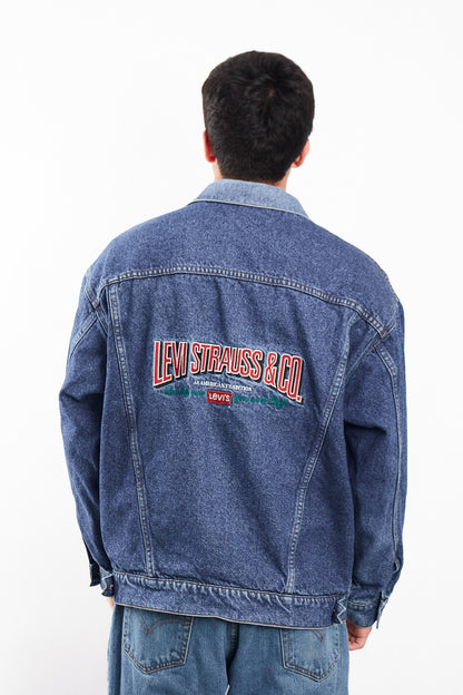 2000 Vintage Levi's Strauss Big Logo Trucker Jacket (M)