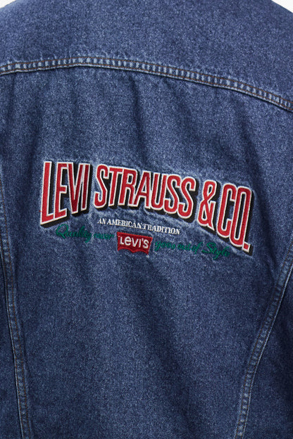 2000 Vintage Levi's Strauss Big Logo Trucker Jacket (M)