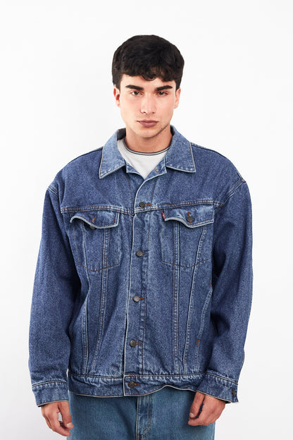 2000 Vintage Levi's Strauss Big Logo Trucker Jacket (M)