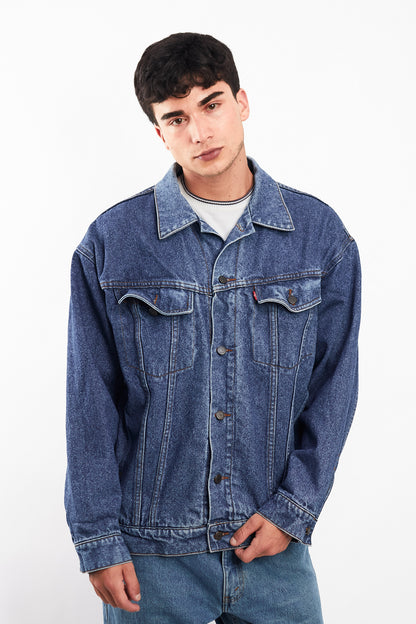 2000 Vintage Levi's Strauss Big Logo Trucker Jacket (M)