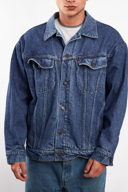 2000 Vintage Levi's Strauss Big Logo Trucker Jacket (M)