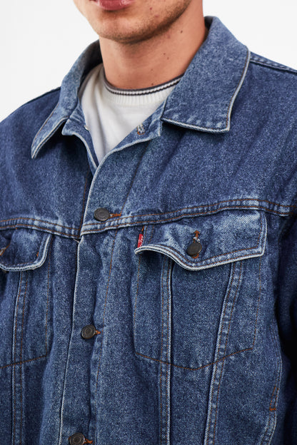 2000 Vintage Levi's Strauss Big Logo Trucker Jacket (M)