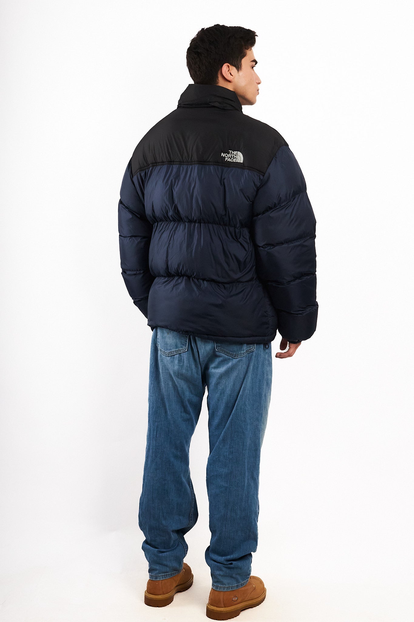 Vintage The North Face Retro Nustpe Navy Puffer Jacket (L/XL)