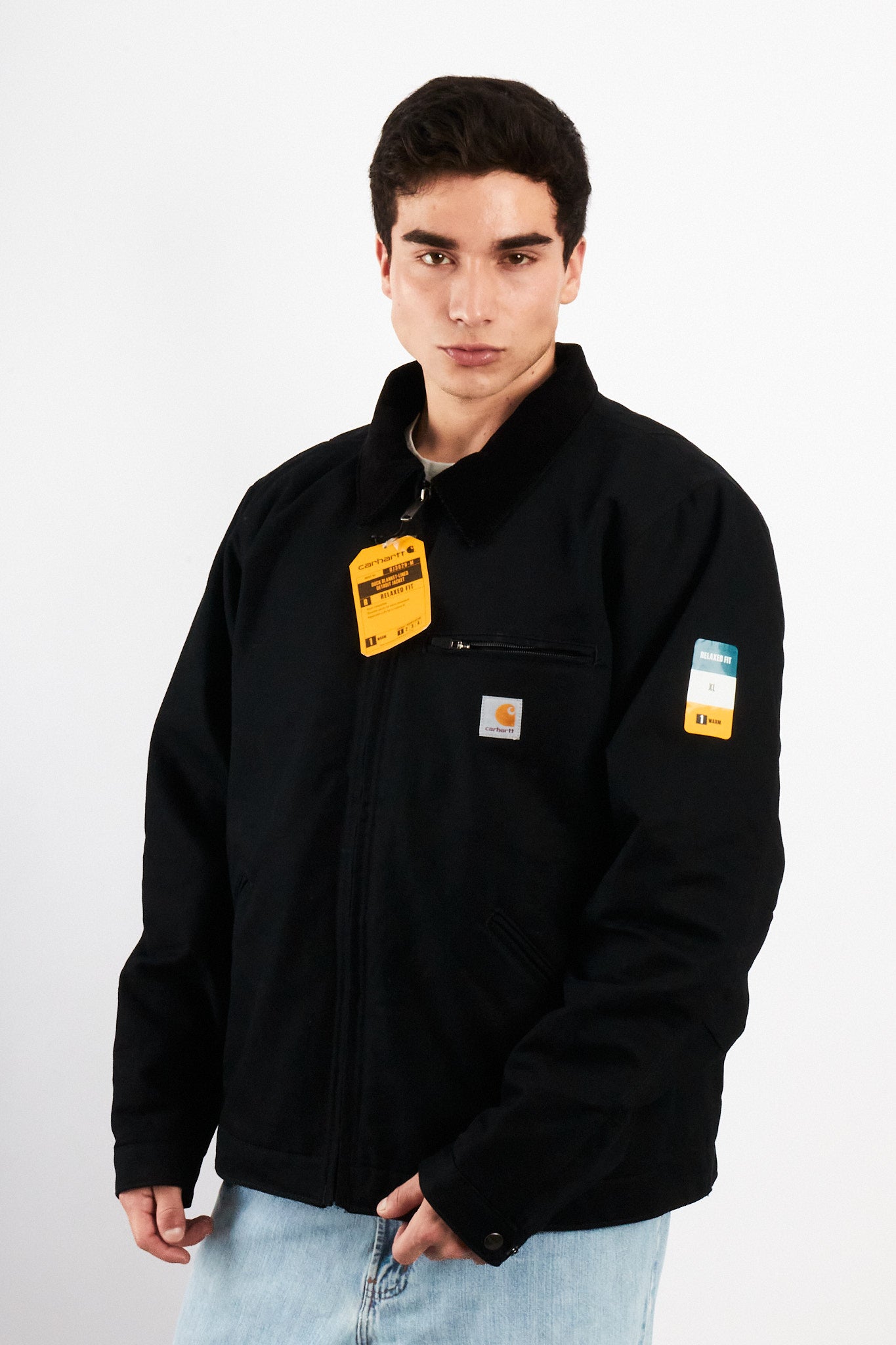 Carhartt USA Full Black Detroit Jacket (L/XL)