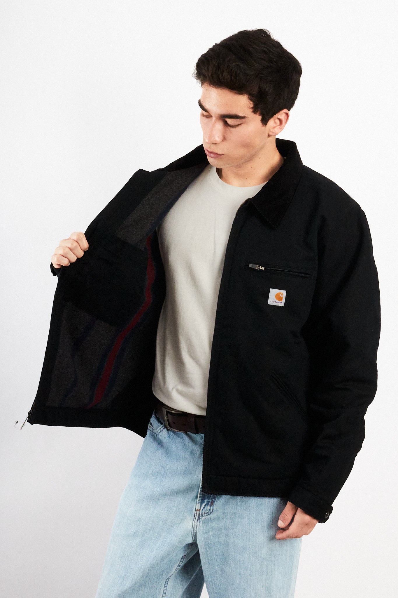Carhartt USA Full Black Detroit Jacket (L/XL)