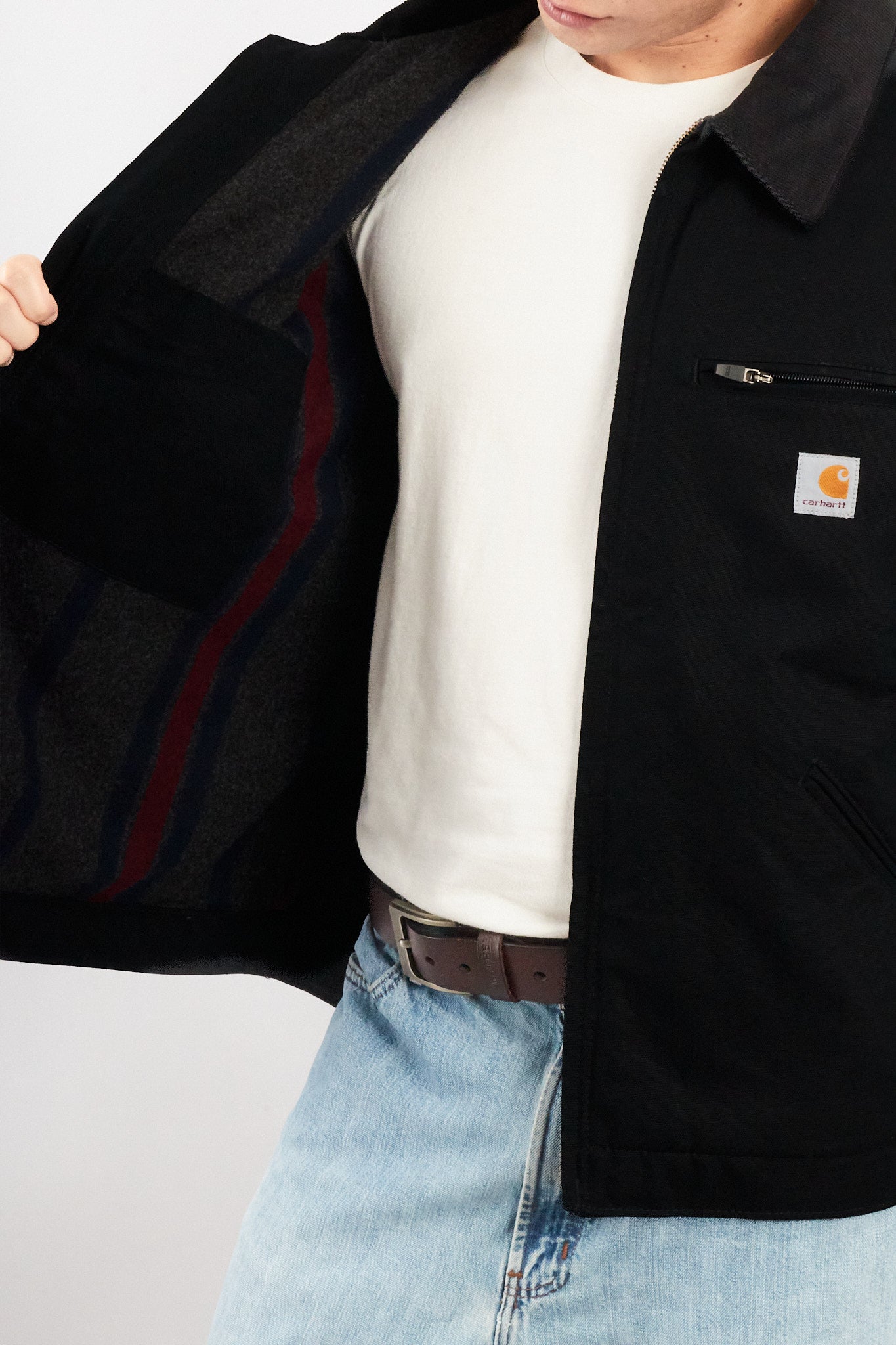 Carhartt USA Full Black Detroit Jacket (L/XL)