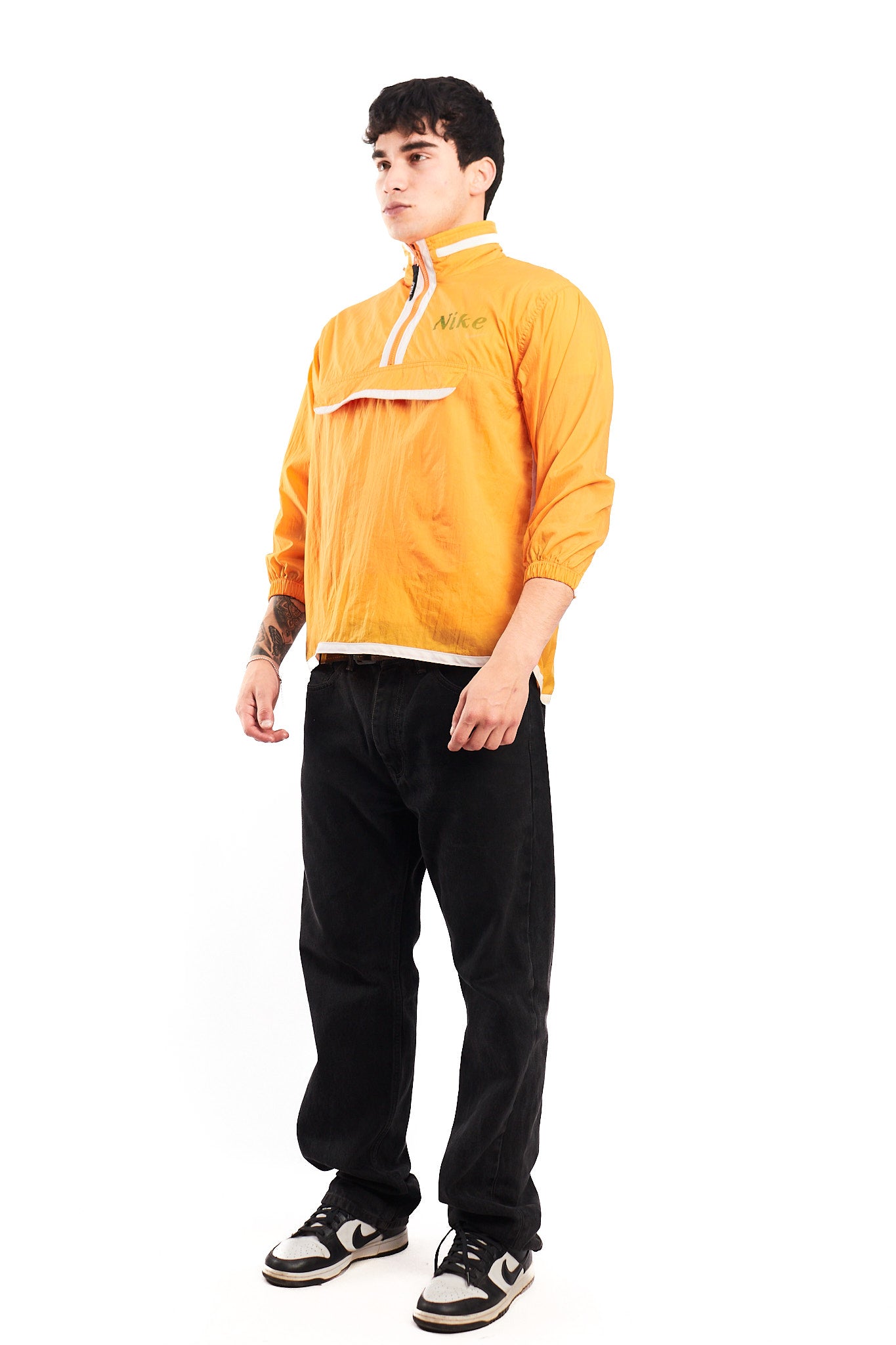 1990 Vintage Nike Orange Quarter Zip (S/M)