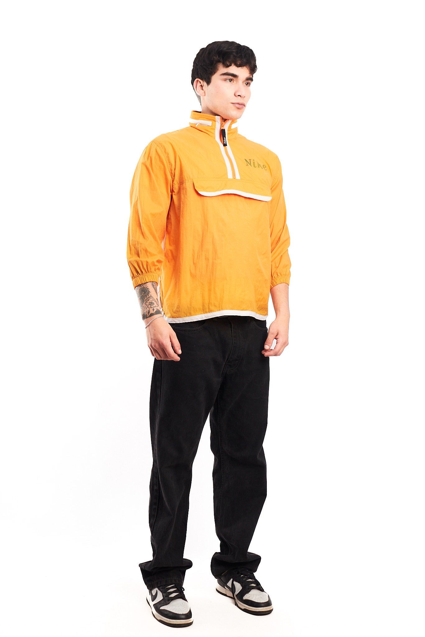 1990 Vintage Nike Orange Quarter Zip (S/M)