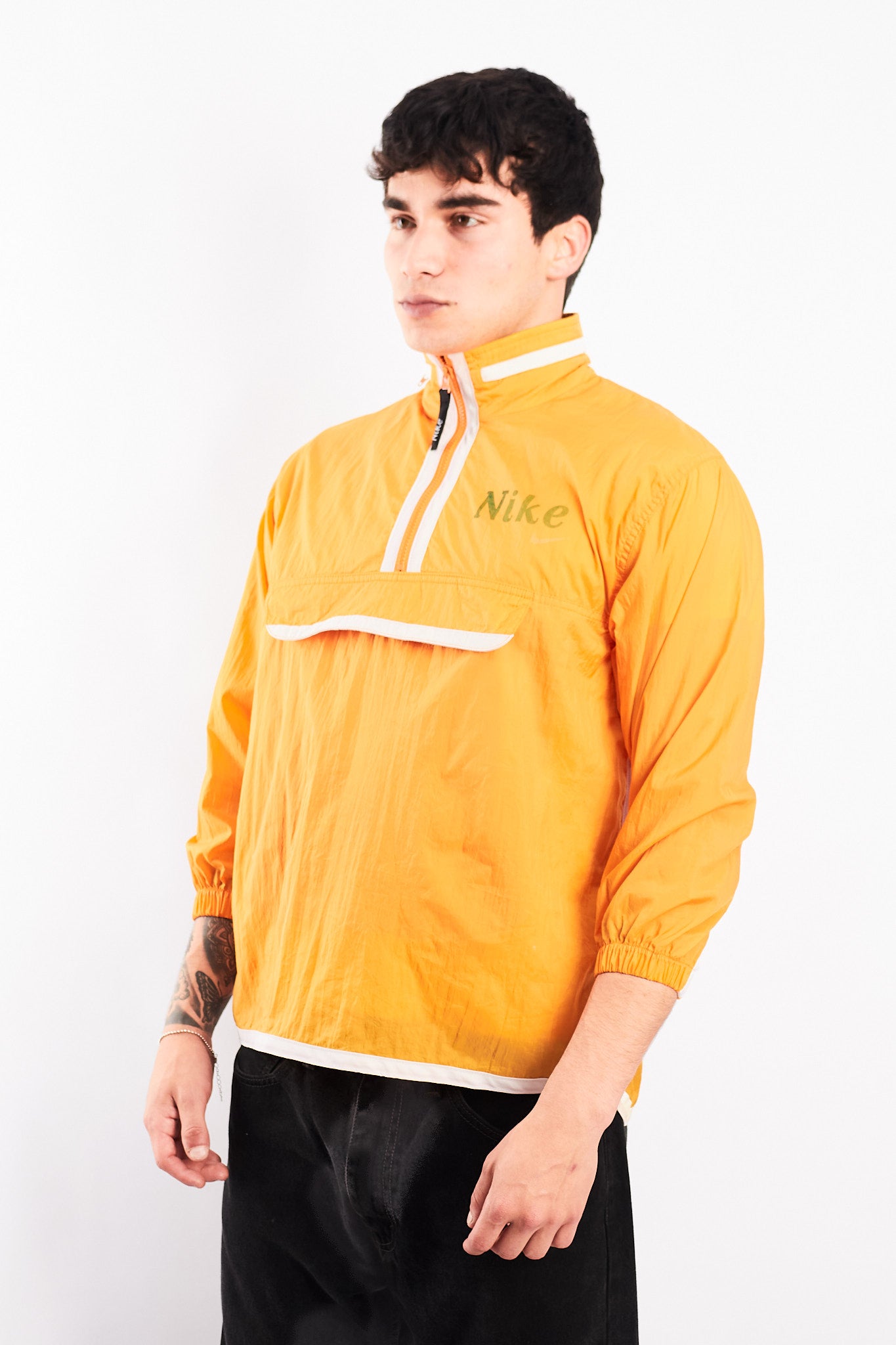 1990 Vintage Nike Orange Quarter Zip (S/M)