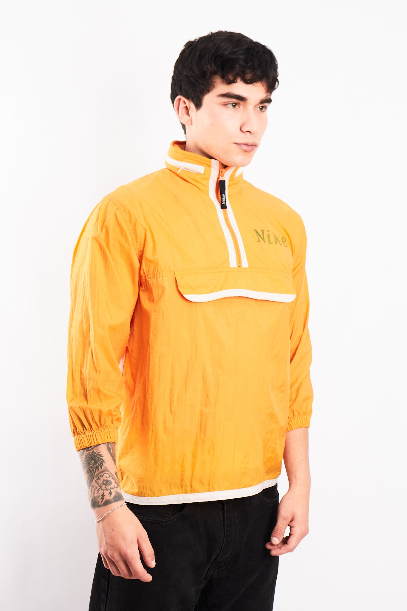 1990 Vintage Nike Orange Quarter Zip (S/M)