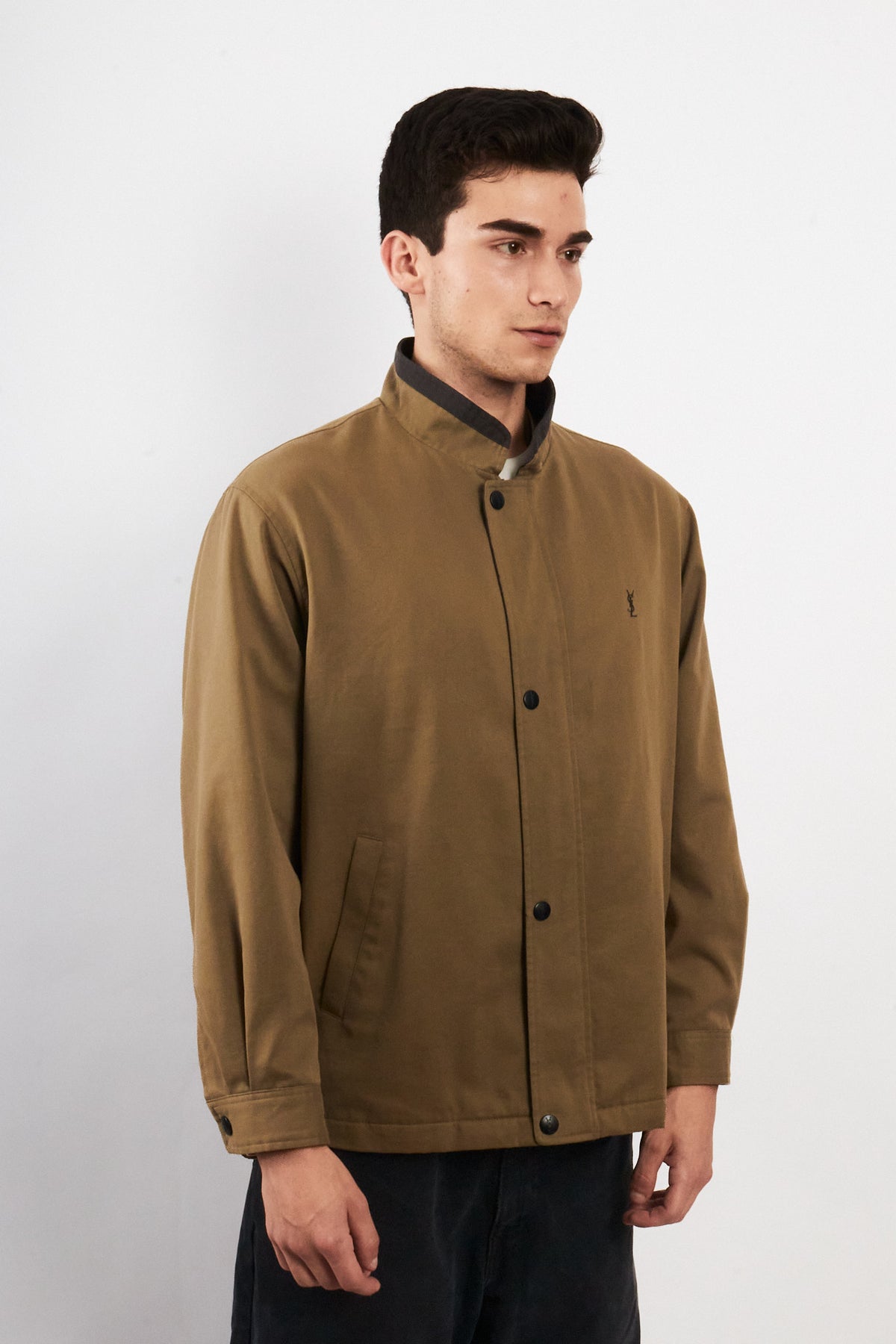 2000 Vintage Yve Saint Laurent Pistachio Harrington (M)